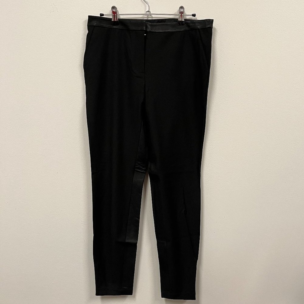 Elizabeth And James Pants with Lamb Leather Trim